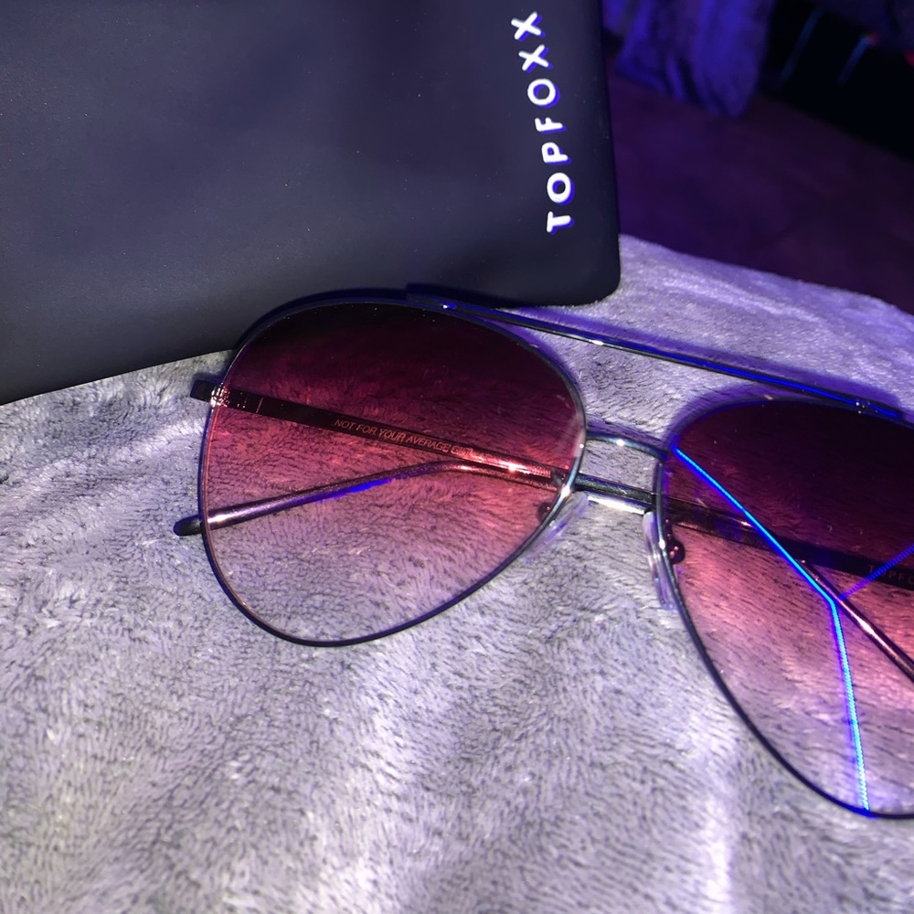 Top Foxx Black/Burgundy Faded sunglasses